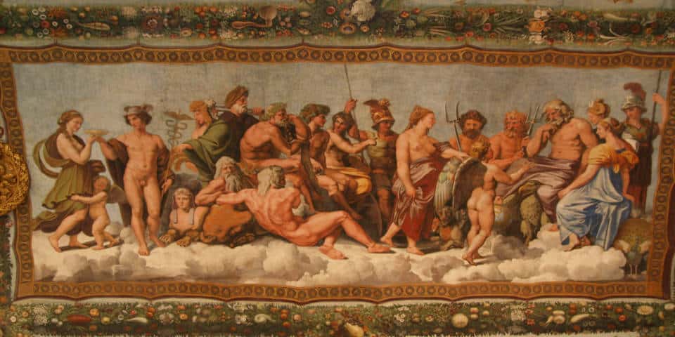 Villa Farnesina Rome rich décor with various frescoes