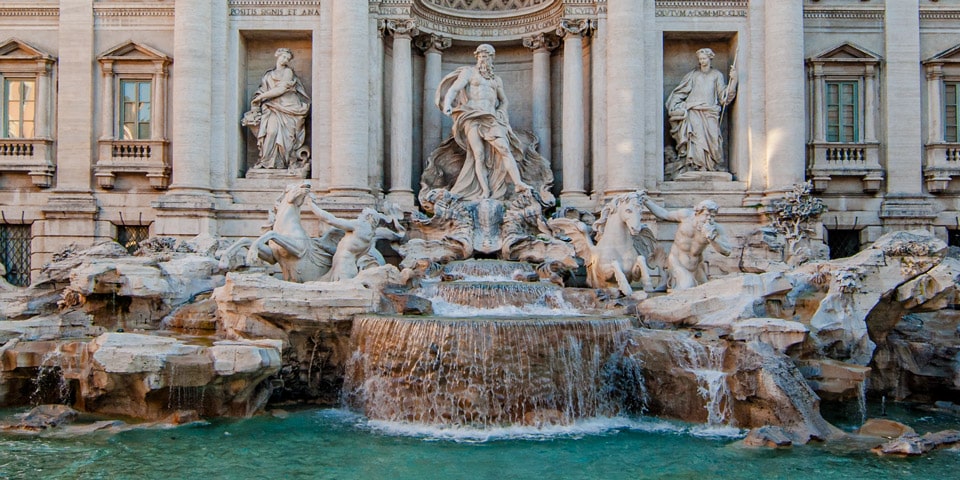 Trevi Fountain The Central Sculptural Group Oceanus and His Chariot
